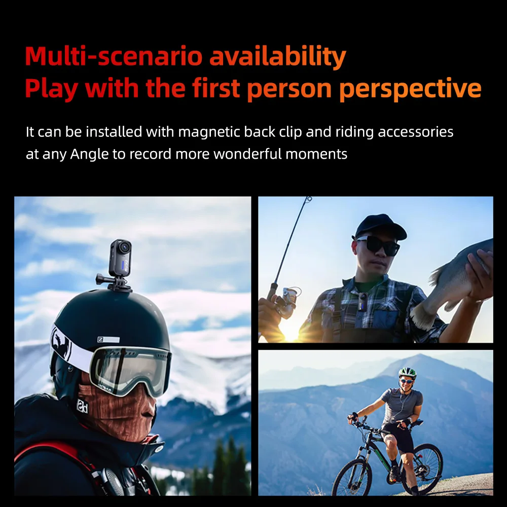 SJCAM C110+ 4K 30FPS Action Camera WiFi Sports Camera 170° Wide Angle Lens Built-in Battery for Outdoor Travel Camping Biking 6