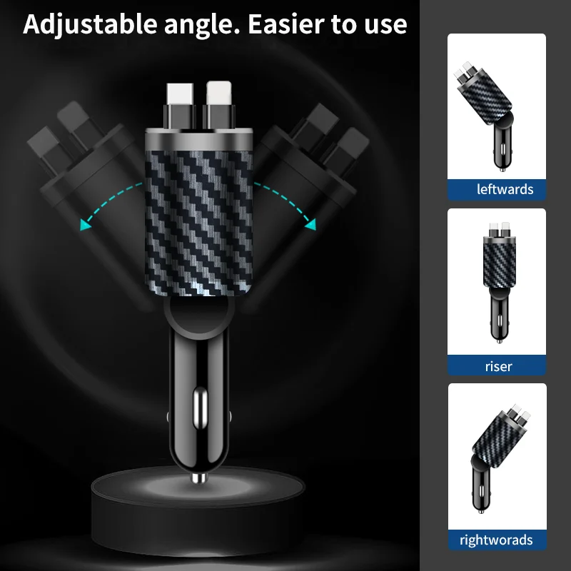 Multifunktionales 5-in-1-Dual-USB-Superschnellladegerät mit LED-Anzeige_voghion.com