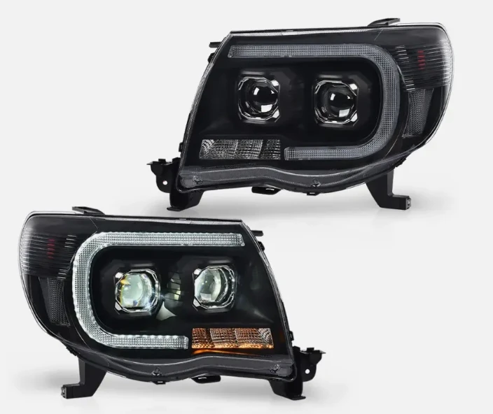 Waterproof Headlight Front Lamps Head Lamps Head Light USA Black for tacoma 2005 2006 2007 2008 2009 2010 2011