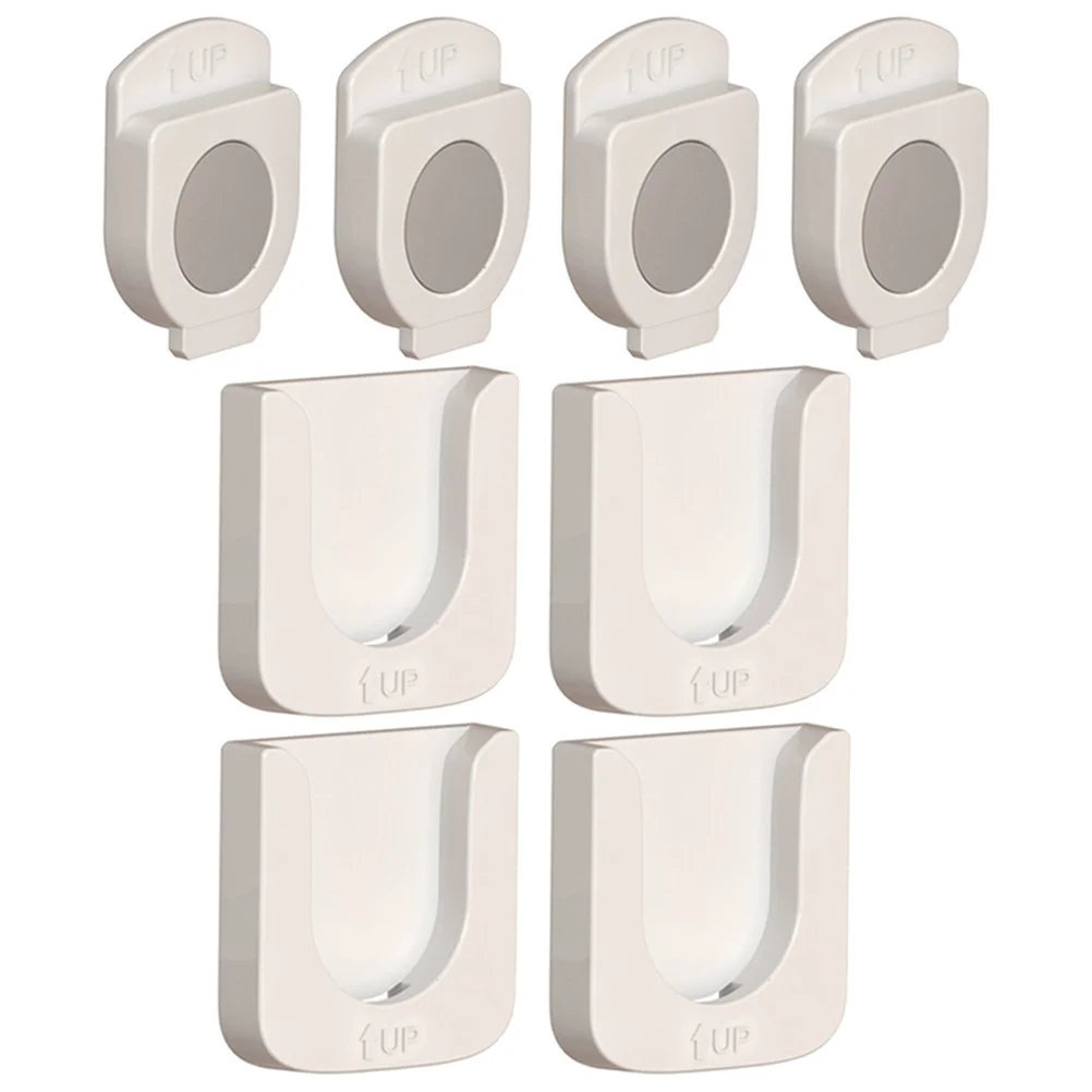 

4 Sets Remote Controller Holder Wall Key Chain Heavy Duty Magnetic Remote-control Abs