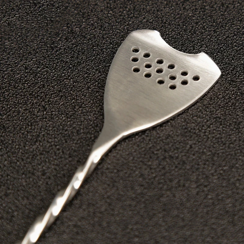 40cm Stainless Steel Cocktail Bar Spoon Japanese Style Best Bartender Bar With Strainer Tail Silver Copper Gold Barware