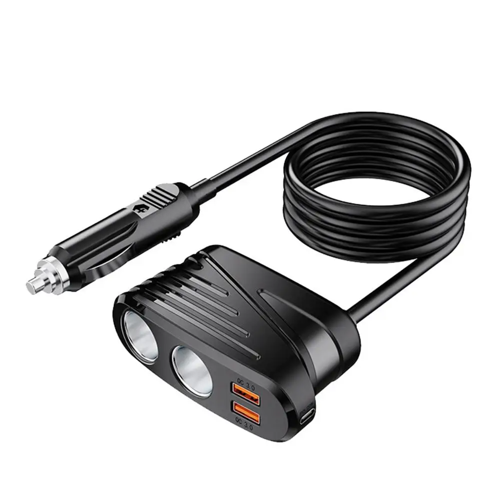 

Автомобильное зарядное устройство USB с двумя разъемами QC3.0 и Type-C, PD18W