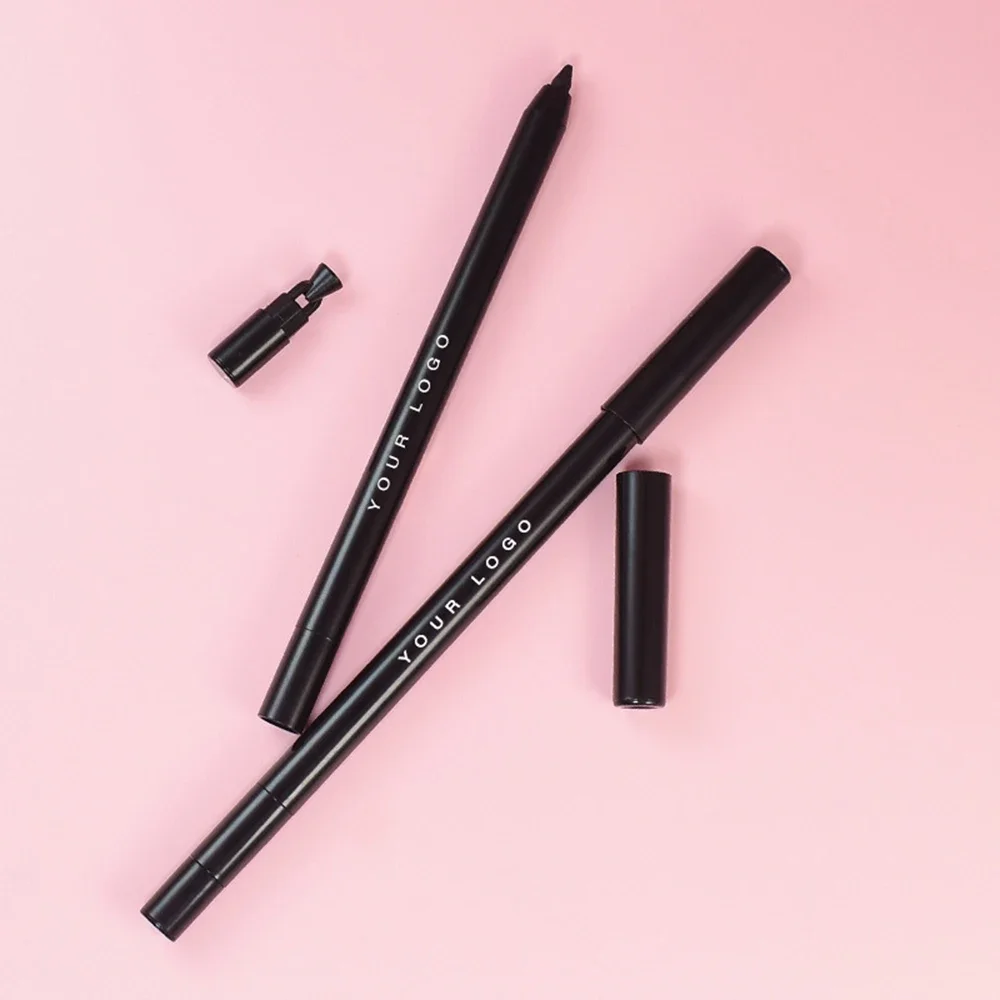 6.5g prywatna etykieta Eyeliner długopis niestandardowy luzem wodoodporny Eyeliner z wbudowaną temperowką Balck kolor wodoodporny makijaż