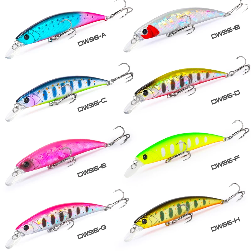 Tsurinoya 80S 12G Sinking Minnow Vissen Lokken DW96 8Cm Grote Forel Pike Rockfish Harde Aas Jerkbait Zoetwater zoutwater Wobbler