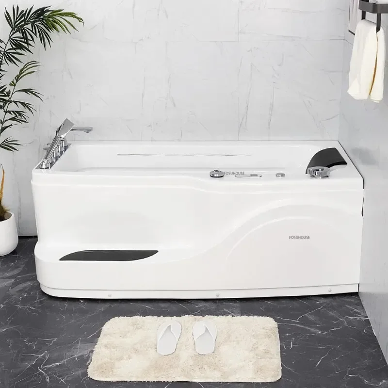 Japanese Adult Jacuzzi Household Acrylic Massage Tub Intelligent Constant Temperature Heating Single Bathtub Bathroom Supplies