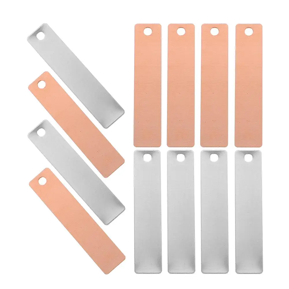 10 Pcs 전극 구리 플레이트 스트립 과일 실험 용품 지리 아연 양극 시트 교육 보조 DIY 키트