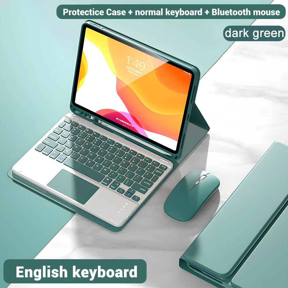 Illuminated Tablet Keyboard Case with Magnetic Attachment