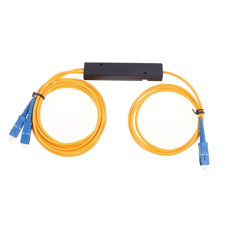 Fiber Adapter PLC Splitter SC APC 1X2 PLC Singlemode Fiber Optical Splitter SC/UPC PCL Internal Computer Cable Sleeve