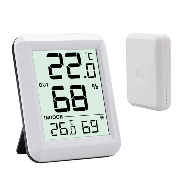 Wireless Thermometer Baby Room Hygrometer Temperature Humidity Monitor  Indoor Outdoor Weather Station Sensor - AliExpress