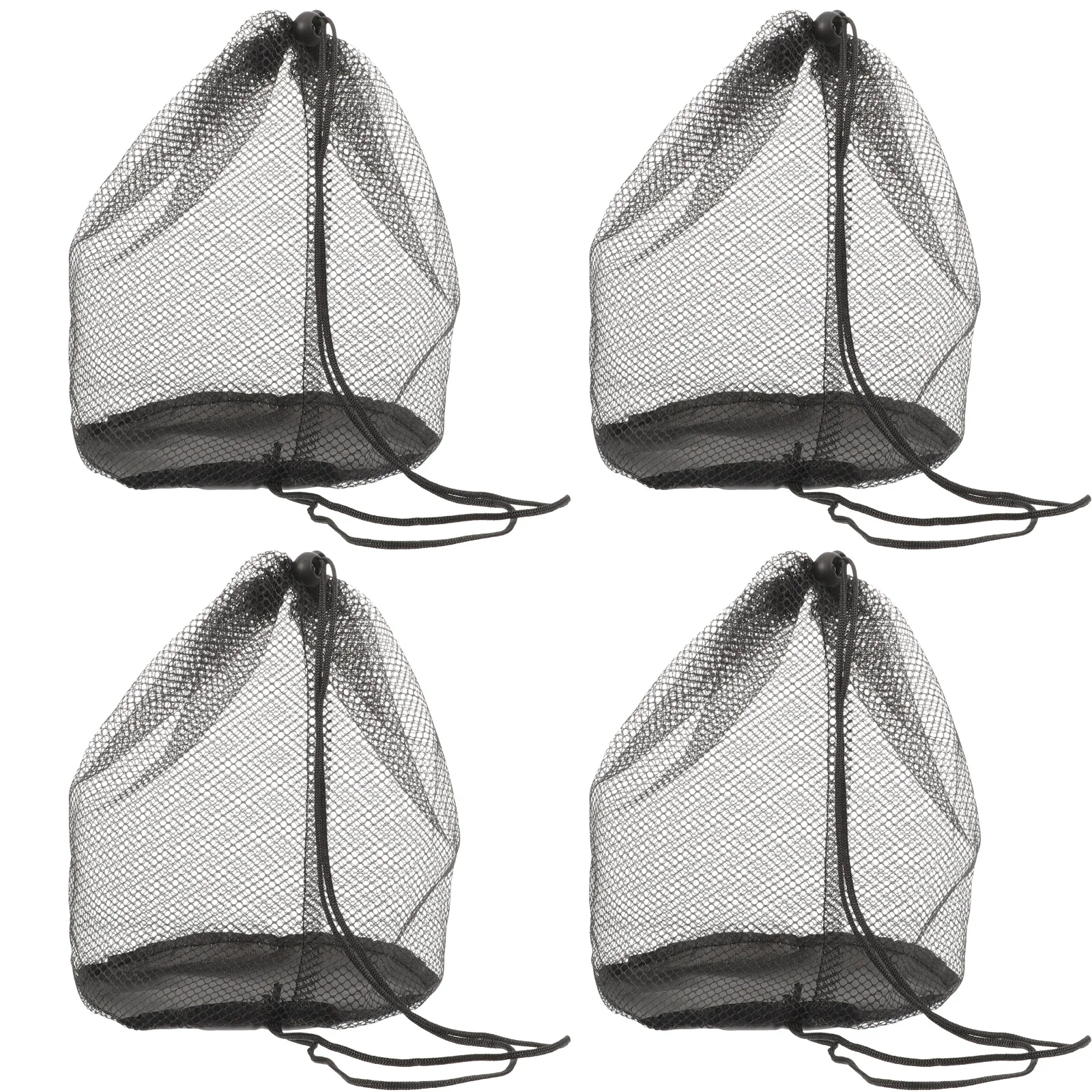 4 Pcs Mesh Bags Drawstring Dish Net Bag Tool Case Storage Container Small Mesh Bags Cone Holder Sports Supplies Tools