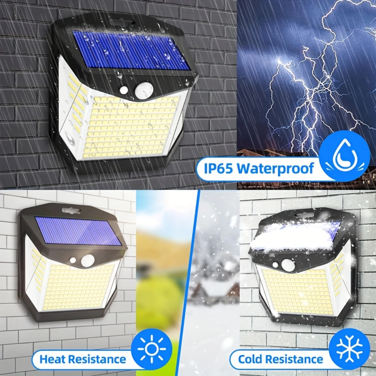 2/4PCS 248 LED Solar Security Light with Motion Sensor 3 Modes 270°Wide Angle Waterproof Outdoor Solar Wall Lamp for Yard Garden