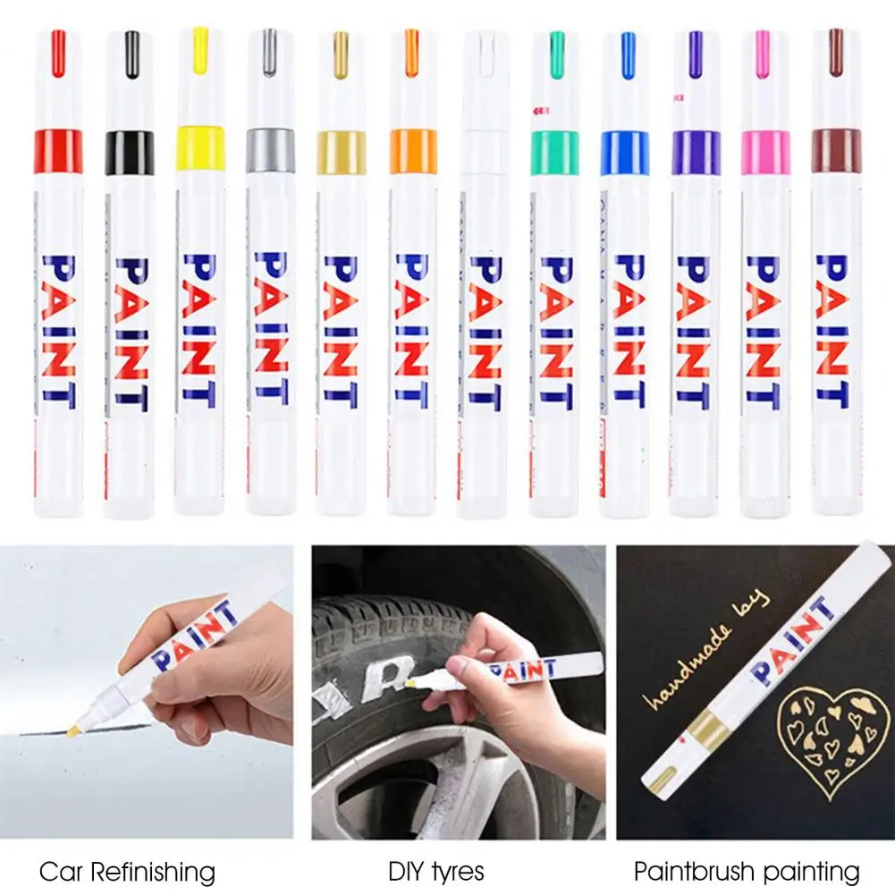 

Universal Marker Pen Rich Colors Optional Touch Up Pen Smooth Writing Medium Tip Cars Paint Scratch Repair Pen Graffiti