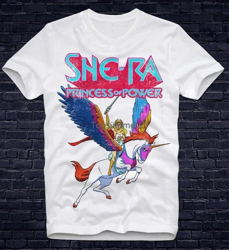 

T-Shirt She-Ra Shera Skeletor Masters Of The Universe Retro Vintage Princess Pow