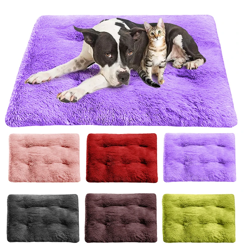 Super Large Dog Bed Round Washable Pets Bed Winter Warm Sleeping Plush