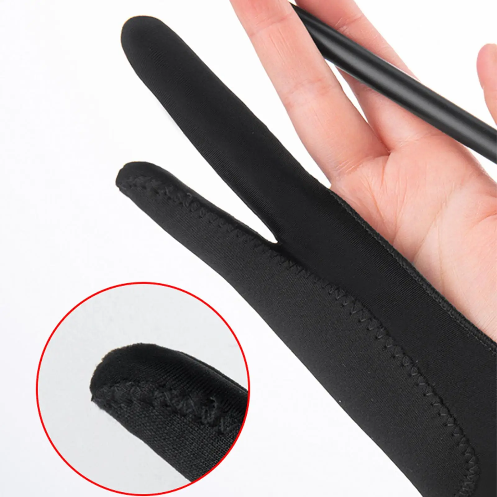 아티스트 드로잉 태블릿 장갑 내구성이 뛰어난 원단으로 얼룩이 지지 않는 디지털 드로우 장갑(연필 및 유화용)