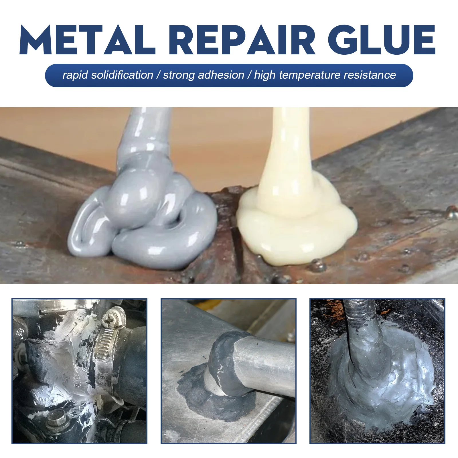 100g Magic Repair Glue AB Metal Cast Iron Repairing Adhesive Heat  Resistance Cold Weld Metal Repair Adhesive Agent Caster Glue - AliExpress