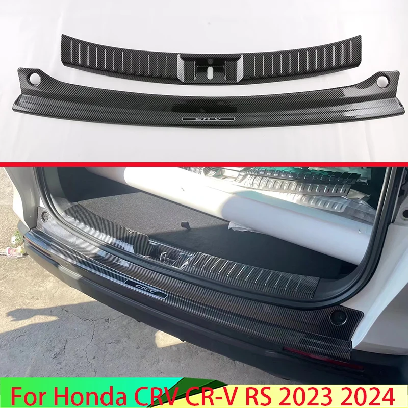 ForHondaCRVCRVRS20232024ABSPlasticRearBumperProtection
