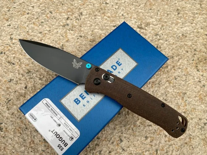 Outdoor  BENCHMADE 535 Flax Handle Folding Knife High Quality Camping Safety Defense Pocket Military Knives EDC Tool-BY85 axis intercom Door Intercom Systems