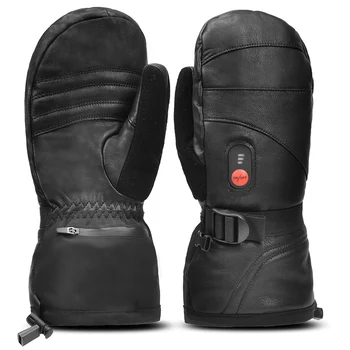 Mitten Heated Gloves Touch Phone Waterproof Skiing Gloves Men Women 1