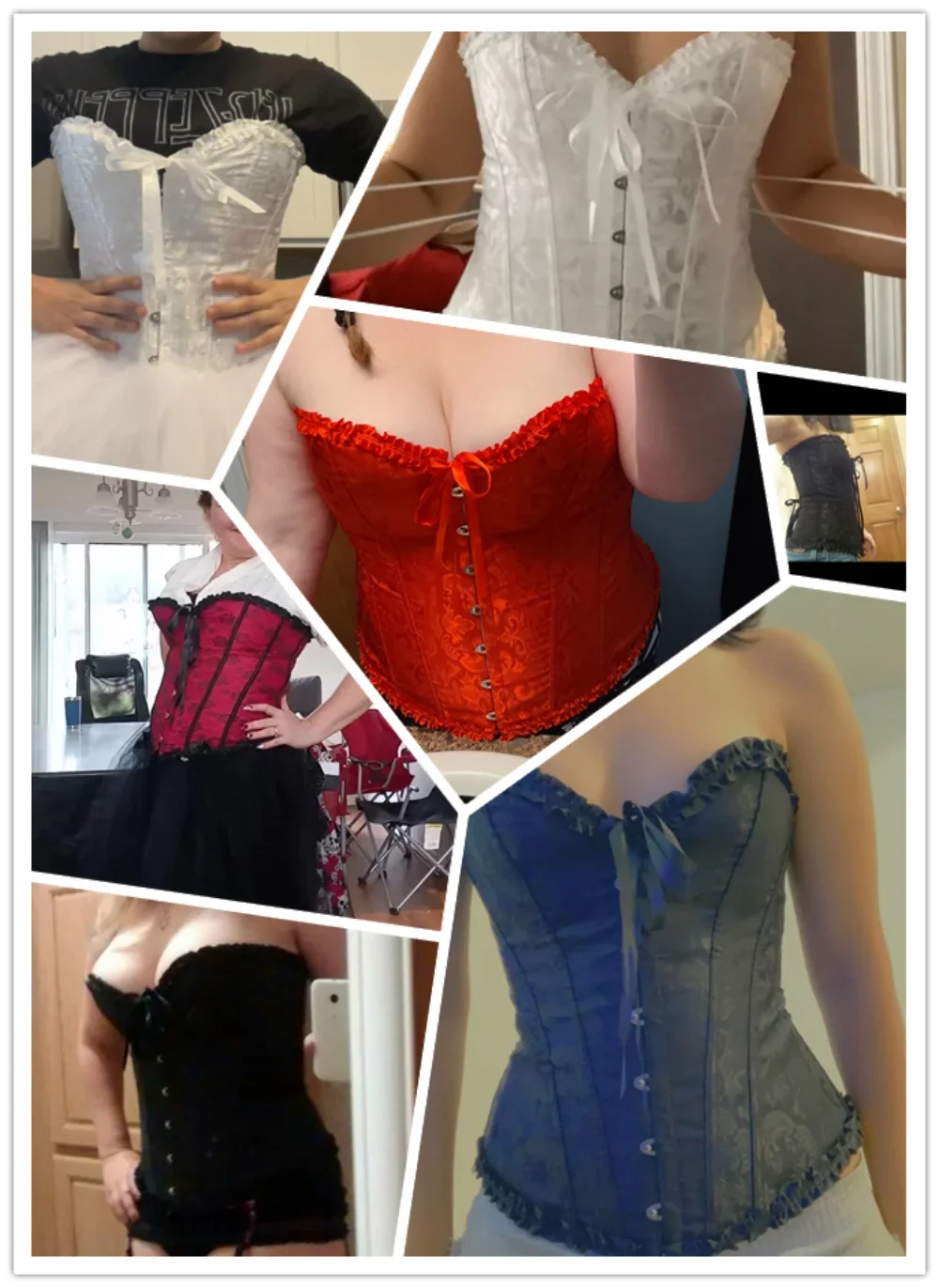 Sexy Lace Up Boned Gothic Corset Plus Size Body Shaper Clothing Women Steampunk Shapewear Bodysuit Waist Trainer Clothes Corsets