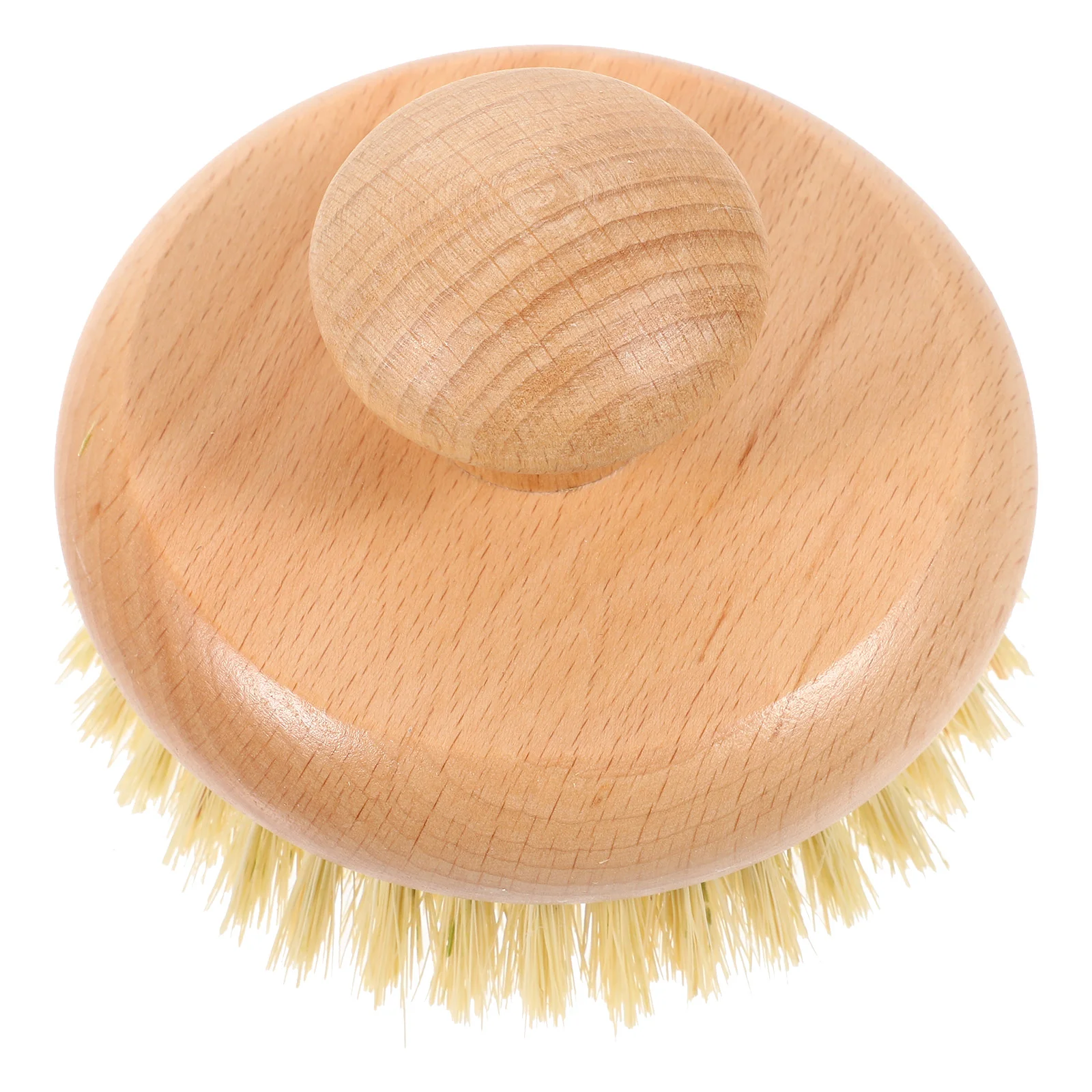 

Bath Brush Round Cleaning Scrubber for Back Massage Body Handle Sisal Bathing Practical Shower