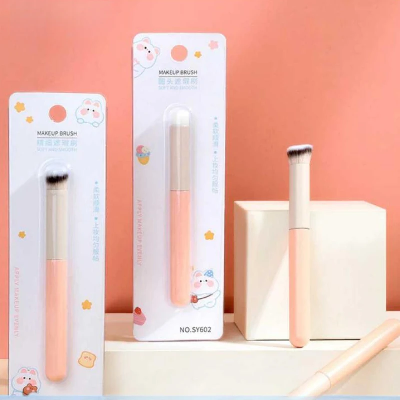 

1pc Round Head Concealer Brush Powder Blush Brush Professional Make Up Brushes Large Cosmetic Face Cosmetic Beauty Makeup Tools