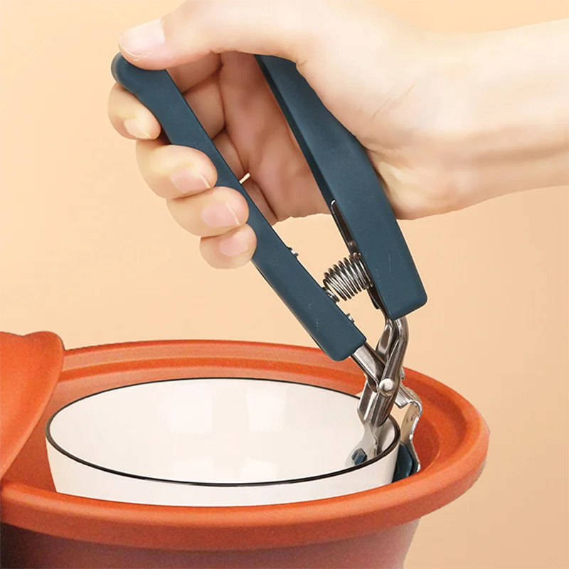 Anti-scalding Clip Dish Clamp Steamer Gripper Silicone Gloves Microwave Oven Tray Non-Slip Pan Kitchen Accessories kitchen clip tools