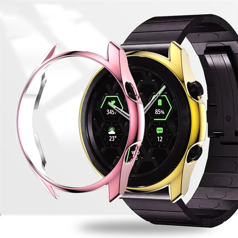 Case For Samsung Galaxy Watch 3 41/45mm Case Plating TPU Frame Cover