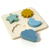 3D Holz Silikon Puzzle Montessori Set – Bild 2