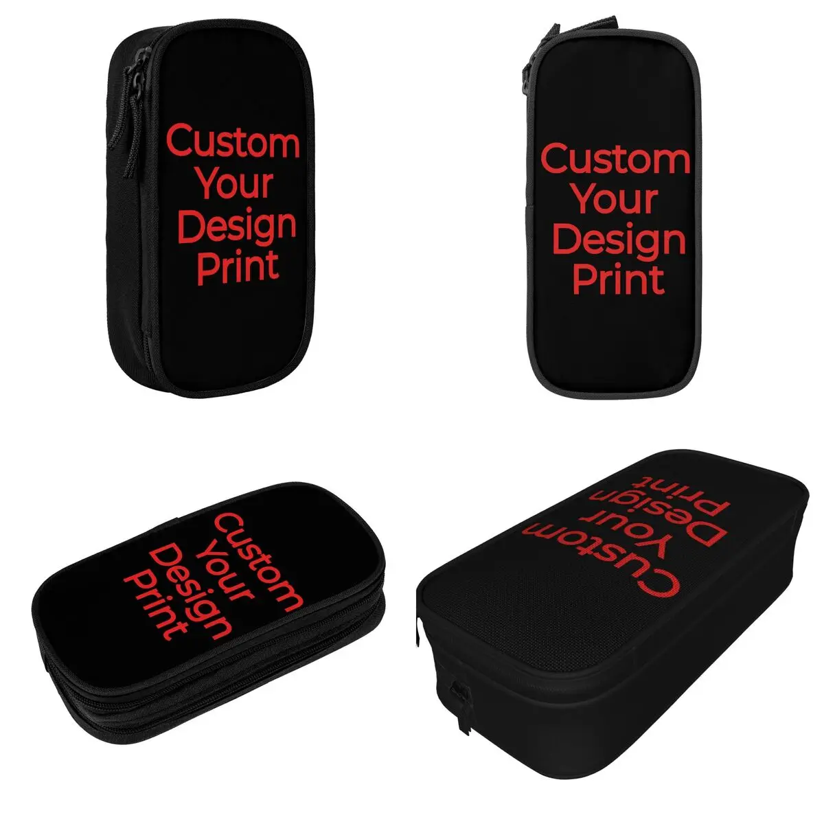 Your Design Print Pencil Case DIY Pen Box For Girl Boy Big Capacity Bags School Supplies Gifts Stationery Pencil Cases