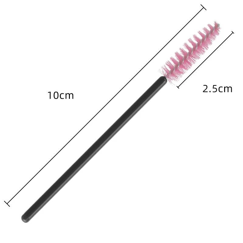 50/500개 일회용 눈썹 속눈썹 브러쉬 완드 속눈썹 스풀리 어플리케이터 속눈썹 연장 메이크업 도구 도매