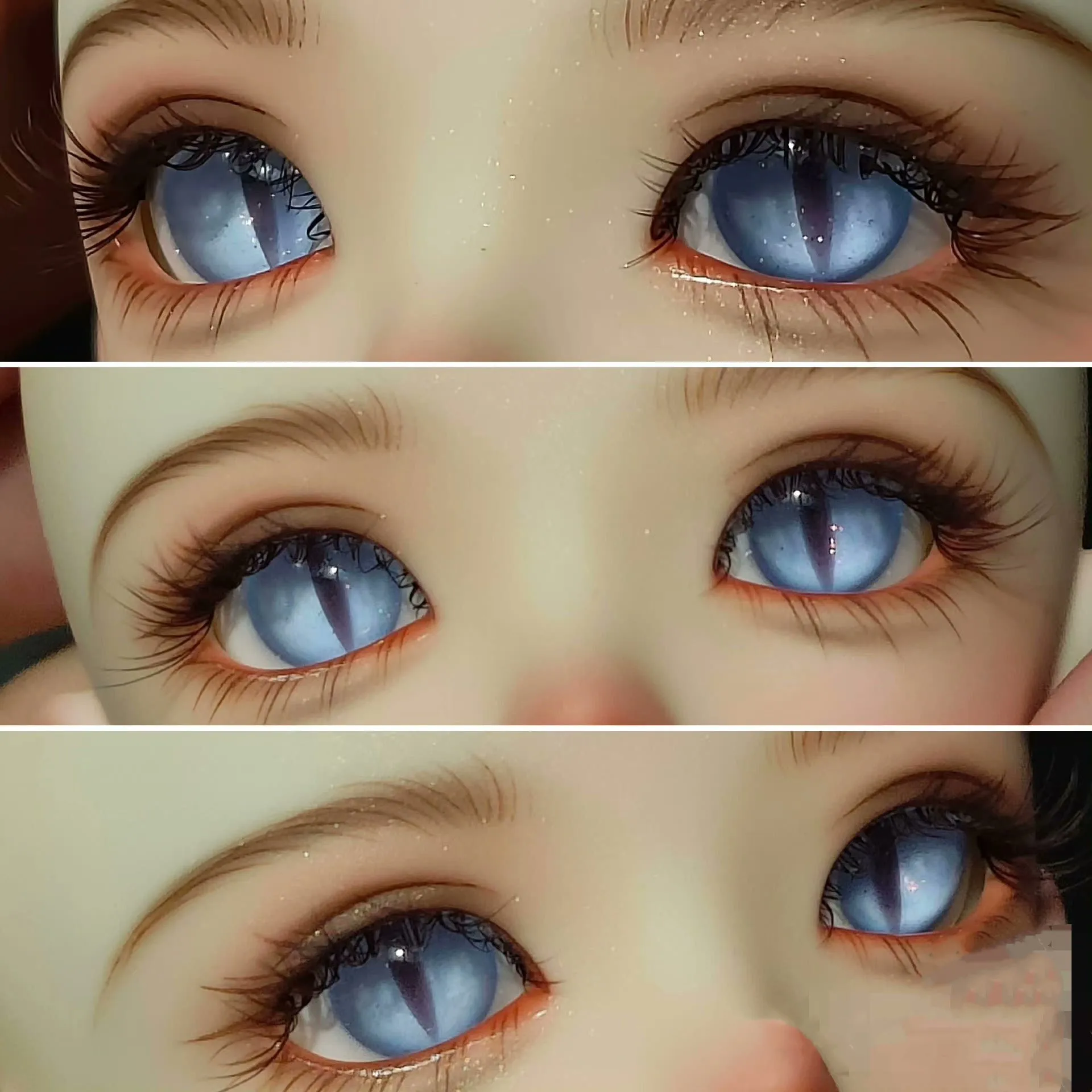 

Nice 14MM-7 BJD Doll Eyes, Animal Snake-Cat Pupil Imitation Glass Eyesball 1 Pair