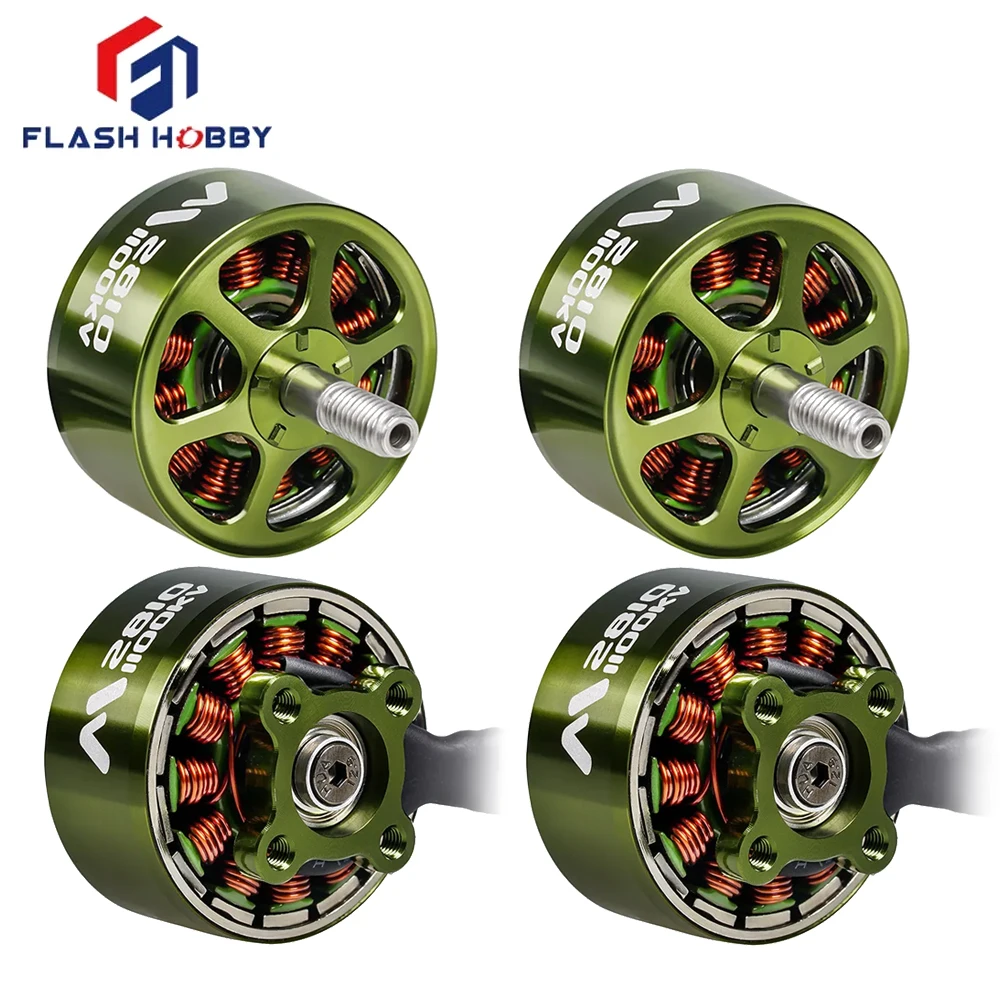 4pcs/lot FlashHobby Mars2810 Mars 2810 M2812 1100KV 3-6S BLDC Outrunner Motor 5mm Shaft For RC Fixed-wing Fpv Drone
