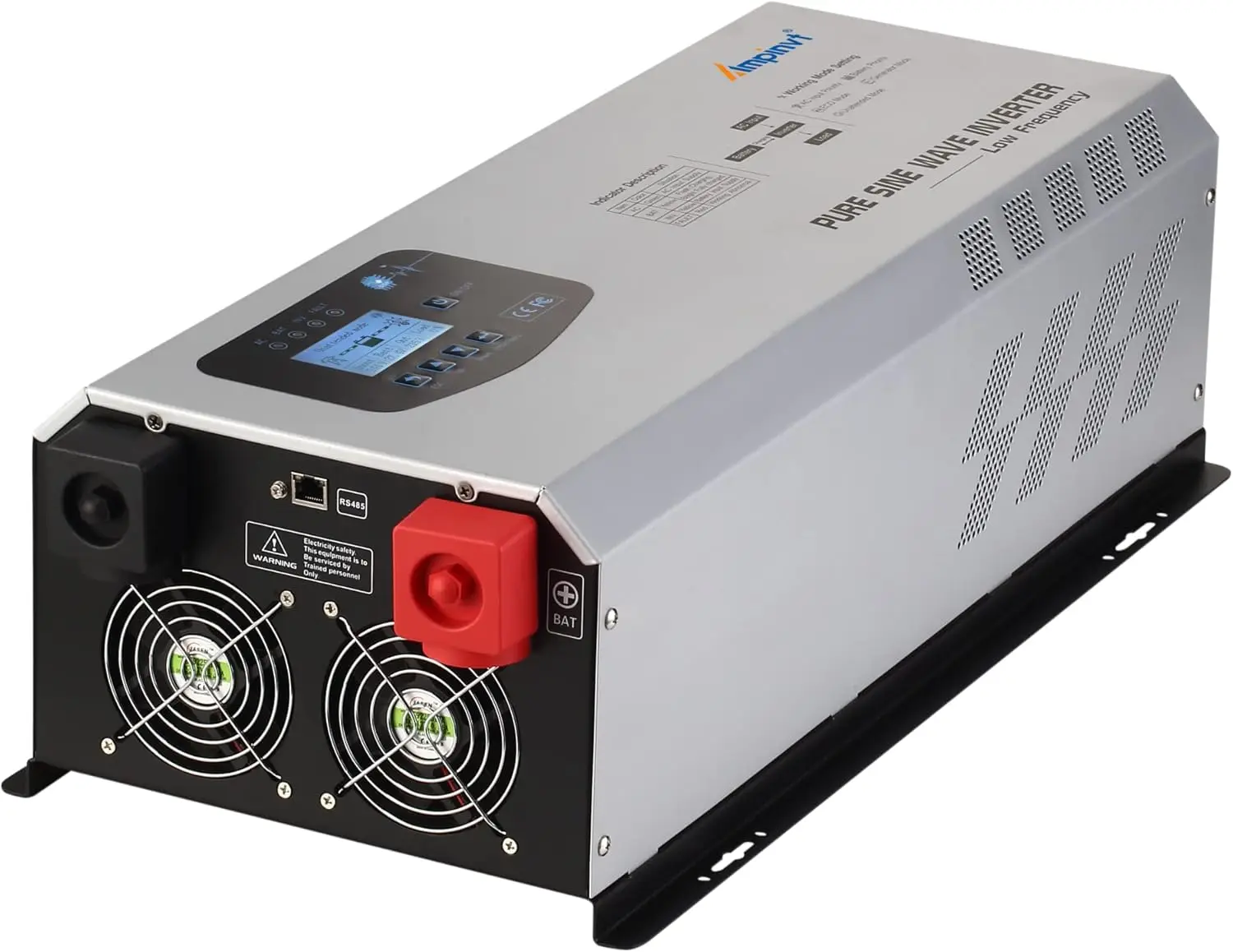 Pure Sine Wave Power Inverter 24V DC to AC 120V 240V Split Phase with Battery AC Charger