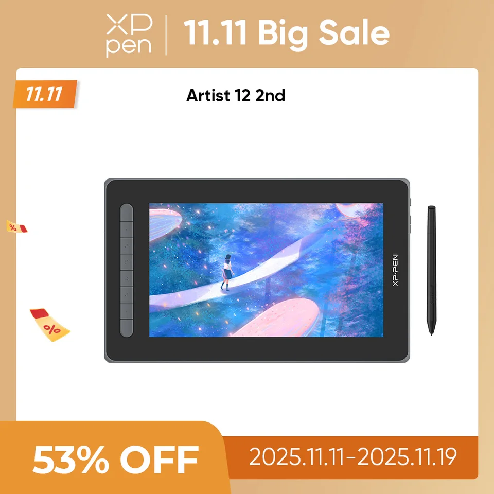 XPPen Artist 12 2nd Gen 12 Inch Graphic Tablet Monitor 8192 Levels