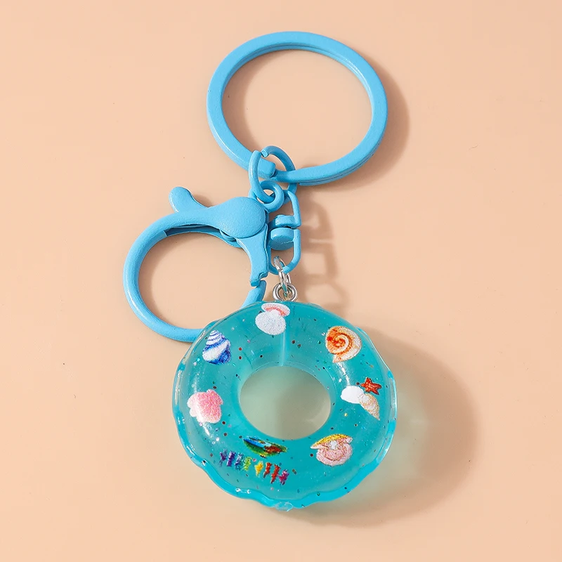 Niedliche Zügel Simulation Schwimm ring Schlüssel bund Eis Schlüssel ringe Anhänger für Schlüssel halter Frauen Mädchen Handtasche Dekor Schmuck Geschenke – Detail 6