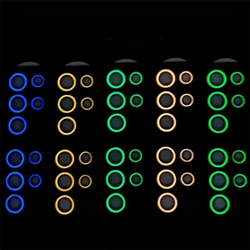 Night Light Luminous Tempered Glass Camera Lens Screen Protector Film Cover