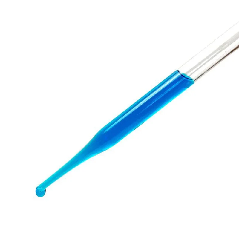 Glass Test Tubes 10 Glass Test Tubes with Red Pipette Frameless Laboratory Transparent Non-toxic Teaching Equipment 100mm/120mm/150mm/180mm