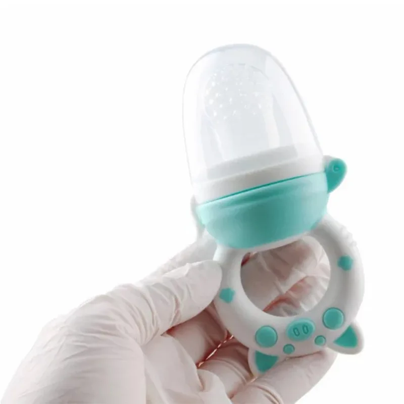 Baby Food Feeding Spoon Juice Extractor Pacifier cup Molars Baby feeding bottle Silicone Gum Fruit Vegetable Bite Eat Auxiliary 4