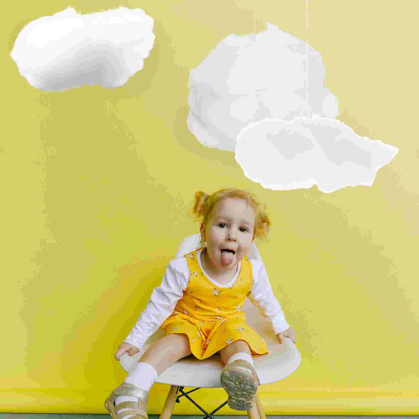 Ceiling Simulated Cotton Cloud Decoration Wedding Decorations DIY Pendant Child White Balloons 5