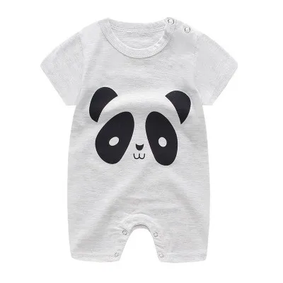 0-2years Children Summer Cartoon Cute Cotton O-neck New Style Rompers Baby Boys And Girls  Unisex Bodysuits Print Short Sleeve Bamboo fiber children's clothes