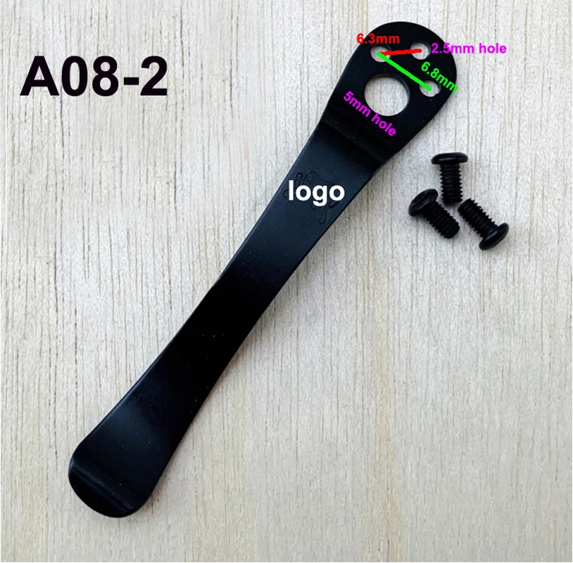 11mm *64mm Pocket Clip folding knives Byrd knives C81Clip or EDC tools with screws (No A08)