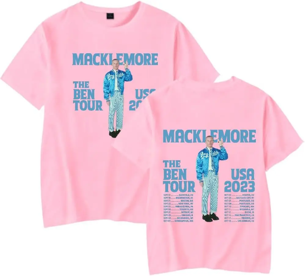 Macklemore The Ben Tour 2023 Merch унисекс трендовая Повседневная футболка Топ