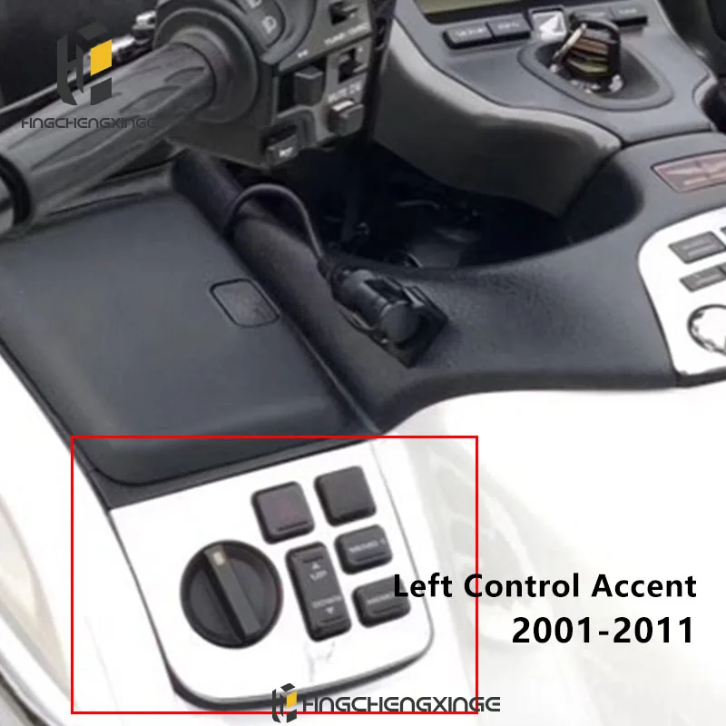 Motorcycle Accessories Cromo indicador borde acento funda etiqueta Honda Goldwing GL1800 2001-2011 ABS de pl&aacute;stico cromado piezas modificadas