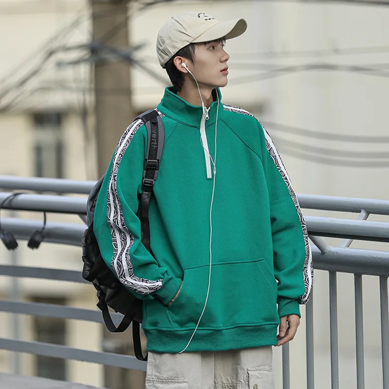 Men Sweatshirts 2022 New Arrive Spring And Autumn Student Male Clothing Fashion Zipper Teenager Boy Korean Style Hot Sale H44
