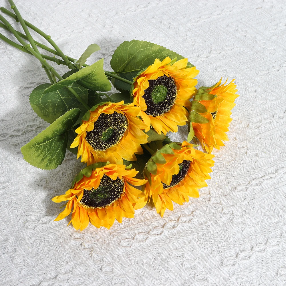 PATIKIL 50 Teste Di Girasoli Artificiali In Seta, Viola/Rosa, 2,5 Cm, Per Bouquet E Decorazioni Fai Da Te - 2