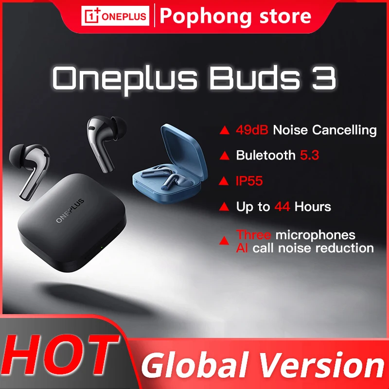 

Глобальная версия Oneplus Buds 3 BT 5,3 Bluetooth TWS наушники 49dB активное шумоподавление беспроводные наушники для Oneplus