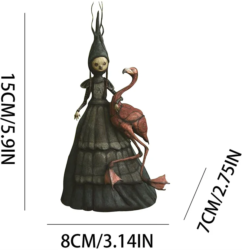 Sf6bcac30e5714b16802d43ee329113f0J Halloween Witch Figurine Statue Resin Creepy Witch Sculptures Garden Decoration for Home Patio Yard Lawn Porch Garden Decoration Mallzona