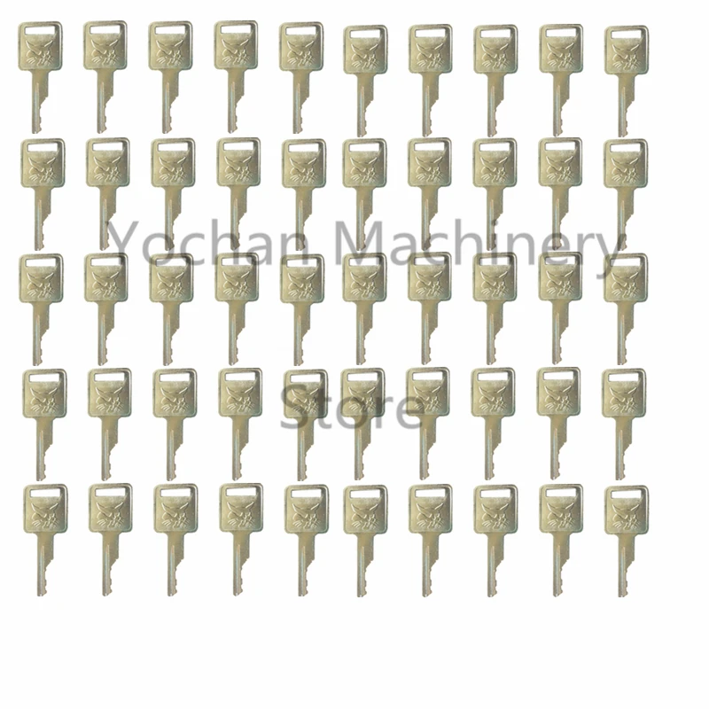 

50 PCS Key For BOBCAT Ignition Starter Switch Fit Skid-Steer Track Loader Mini Excavator MT55 Free Shipping