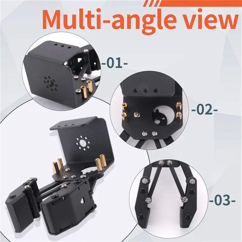 A005-Open Robot Large Claw Gripper Robot Manipulator For Robot Arm DIY Kit Programmable Robot Claw
